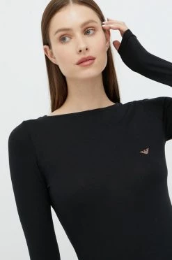 Γυναικεία Μακρυμάνικο Longsleeve Emporio Armani Underwear μαύρο -Emporio Armani Underwear Κατάστημα unnamed file 96